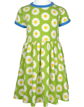 Maxomorra Dress spin short sleeve DAISY green SP22BX06-2223 GOTS