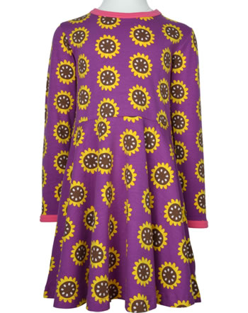 Maxomorra Dress spin long sleeve GARDEN SUNFLOWER violet