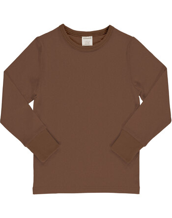 Maxomorra Langarmshirt aus Baumwolle - Braun