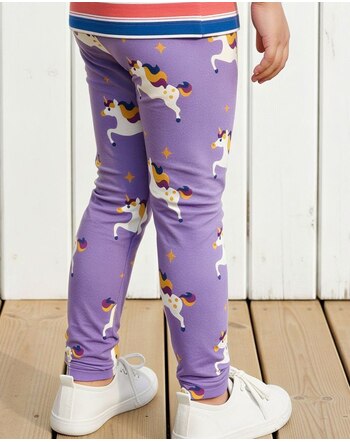 Maxomorra Leggings aus Baumwolle mit Einhörnern - Unicorn