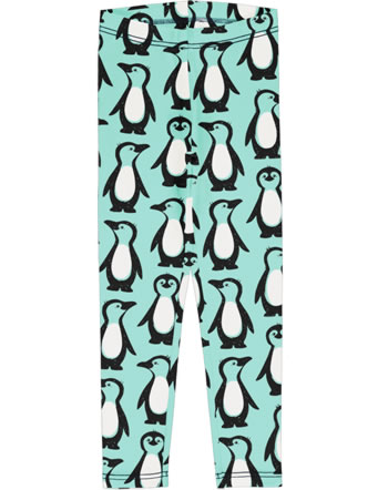 Maxomorra Leggings PENGUIN FAMILY blau C3432-M474 GOTS