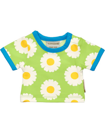 Maxomorra Puppenbekleidung T-Shirt Kurzarm DAISY grün/weiß SP22BX06-2204 GOTS