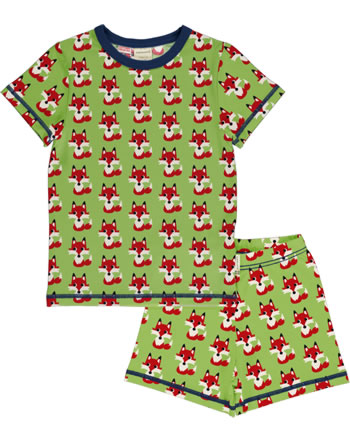 Maxomorra Pyjama set short FOX green SP22AX03-2216 GOTS