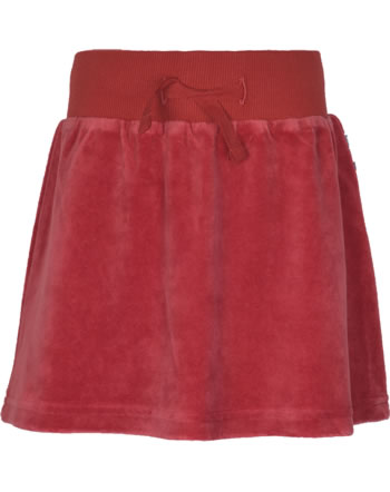 Maxomorra Skirt velour RUBY red