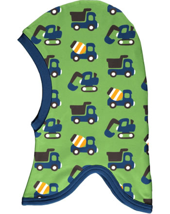 Maxomorra Schlupfmütze m. Velours-Futter CONSTRUCTION grün C3411-M555