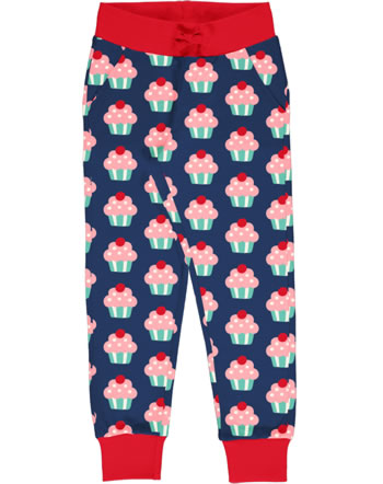 Maxomorra Sweat-Hose m. Bund CUPCAKE blau C3425-M456 GOTS