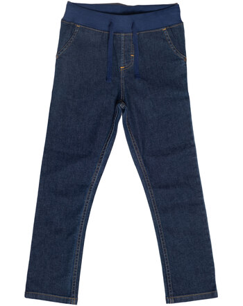 Maxomorra Jeggings mit Bund aus Baumwolle DENIM WASH - Blau
