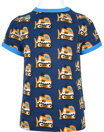 Maxomorra T-Shirt Kurzarm BULLDOZER blau SP22AX02-2215 GOTS