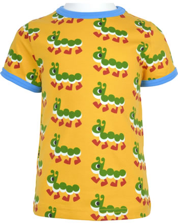 Maxomorra T-shirt manches courtes CATERPILLAR jaune/vert SU22AX04-2215 GOTS