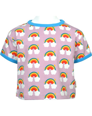 Maxomorra T-Shirt short sleeve Cropped TALES RAINBOW purple