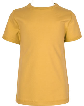 Maxomorra T-Shirt short sleeve Solid yellow GOTS