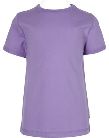 Maxomorra T-Shirt short sleeve Solid purple GOTS