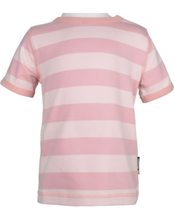 Maxomorra T-Shirt Kurzarm Streifen stripe/dusty rose GOTS