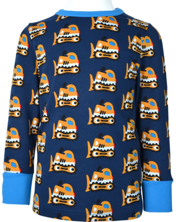 Maxomorra T-Shirt Langarm BULLDOZER blau SP22AX02-2275 GOTS