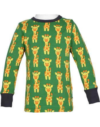 Maxomorra T-Shirt Langarm GIRAFFE grün C3424-M467 GOTS