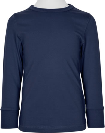 Maxomorra T-Shirt Langarm SOLID NAVY blau