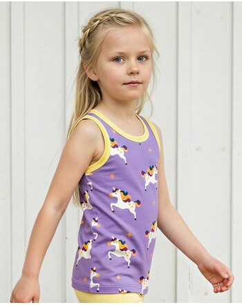 Maxomorra Tanktop/Unterhemd aus Bio-Baumwolle - Unicorn