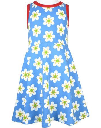 Maxomorra Dress circle with straps ANEMONE blue SU22BX06-2206 GOTS
