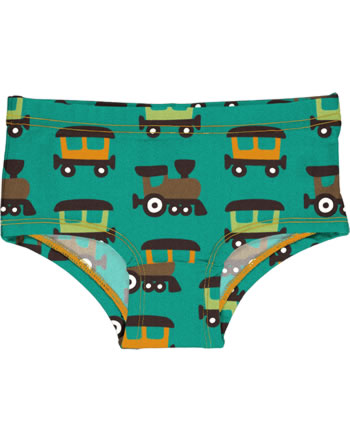 Maxomorra Unterhose Hipster TRAIN petrol/orange C3412-M487 GOTS