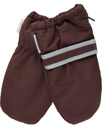 Mikk-Line Baby Winter mittens without thumb/with zipper decadent chocolate 93020