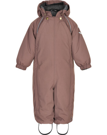 Mikk-Line Baby Winter-Overall/Schneeanzug mit Kapuze - Nutmeg