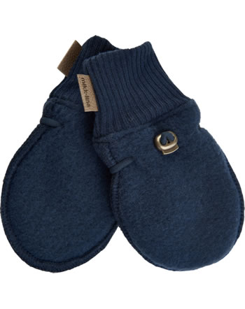Mikk-Line Baby Woll-Handschuhe gebürstete Merinowolle blue nights