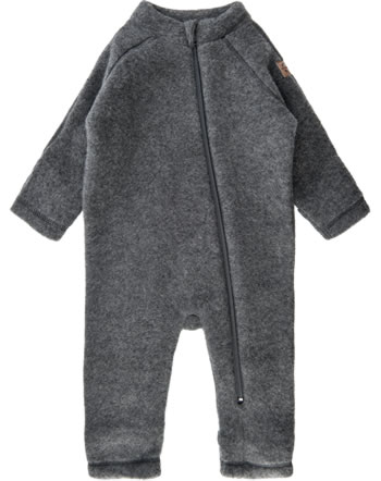 Mikk-Line Baby wool-suit merinowool brushed wool anth. melange