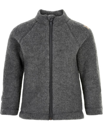 Mikk-Line Baby jacket merino wool anthracite melange