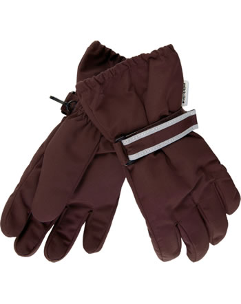 Mikk-Line Kids Winter gloves with lining decadent chocolate 93003 BIONIC FINISH®ECO