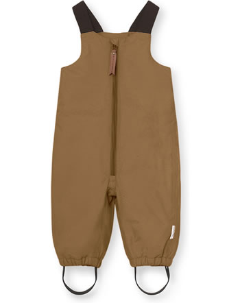 Mini A Ture Baby snow pants with straps WALENTY rubber brown 1213103700-1640