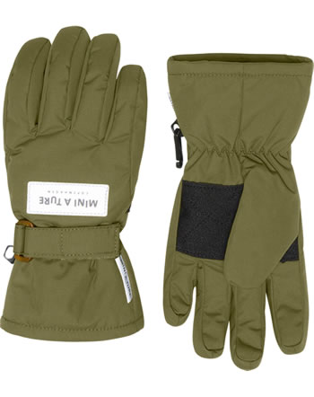 Mini A Ture Handschuhe gefüttert wasserfest CELIO military green