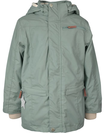 Mini A Ture Hooded jacket with fleece VESTAYAN granite green 1220318702-7730
