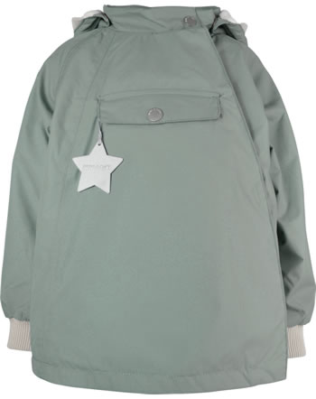 Mini A Ture Hooded jacket with fleece WAI granite green 1220296702-7730