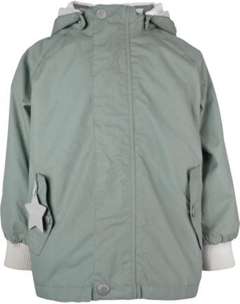 Mini A Ture Hooded jacket with fleece WALLY granite green 1213097700-7730