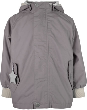Mini A Ture Hooded jacket with fleece WALLY pine bark 1213097700-1400