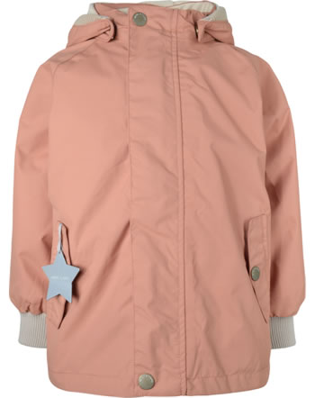 Mini A Ture Hooded jacket with fleece WALLY toasted nut 1213097700-1550