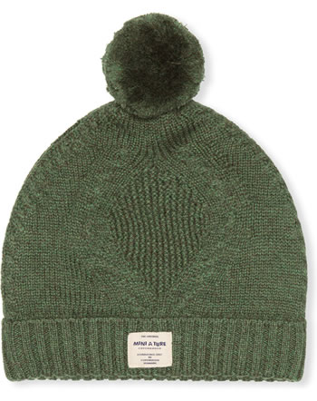 Mini A Ture Knitted hat Merino wool FERDUS HOOD deep depths 1213087053-7971
