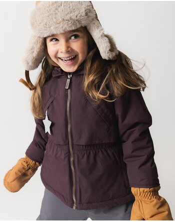 Mini A Ture Winterjacke 'Matalgeana' mit Fleecefutter & THERMOLITE® Isolierung - Fudge Aubergine