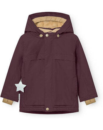 Mini A Ture Winterjacke 'Matwaldo' mit Fleecefutter & THERMOLITE® Isolierung - Fudge Aubergine