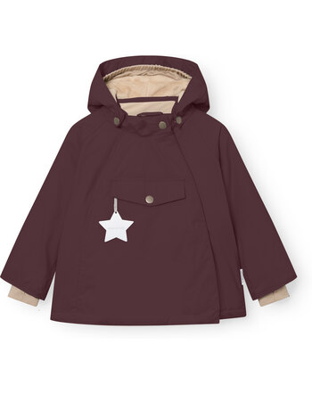 Mini A Ture Winterjacke 'Matwang' mit Fleecefutter & THERMOLITE® Isolierung - Fudge Aubergine