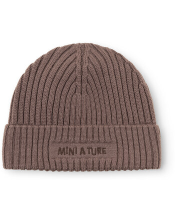 Mini A Ture Wollmütze/Beanie 'Matboje' mit Fleecefutter - Peppercorn Plum
