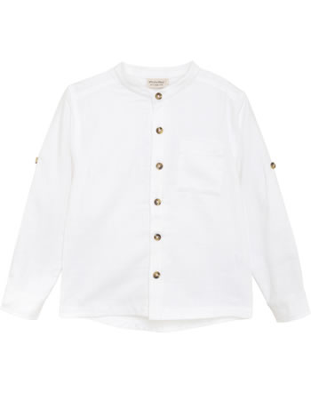Minymo Shirt long sleeve bright white
