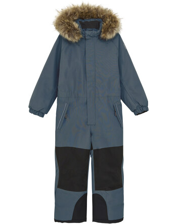 Color Kids Schneeanzug mit Kunstfellkapuze - Stormy Weather