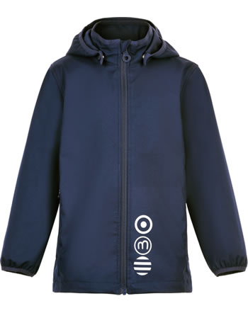 Minymo Softshell jacket with hood BASIC SOLID dark navy