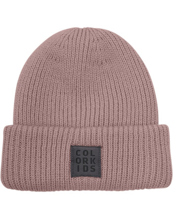 Color Kids Strick-Beanie aus Woll-Mischung - Woodrose