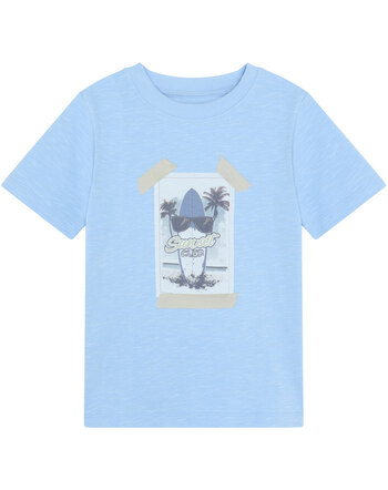 Minymo T-Shirt aus Baumwolle mit Surfer-Aufdrücken - Polaris Star