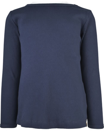 Minymo T-Shirt Langarm Feinripp blue nights 131735-7899
