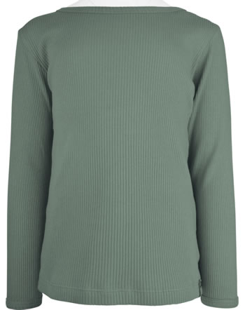 Minymo T-Shirt Langarm Feinripp duck green 131735-9618