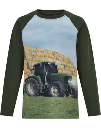 Minymo Shirt manches longues tap TRACTEUR VERT forest night 5950-9446