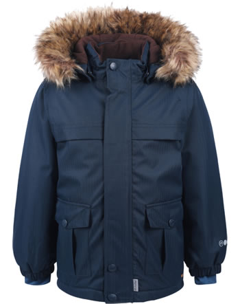 Minymo Winter jacket with hood RECYCLED total eclipse